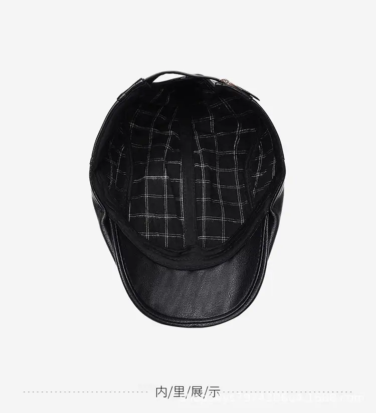 Warm Leather Cap for Men Winter Travel Forward — feature 13