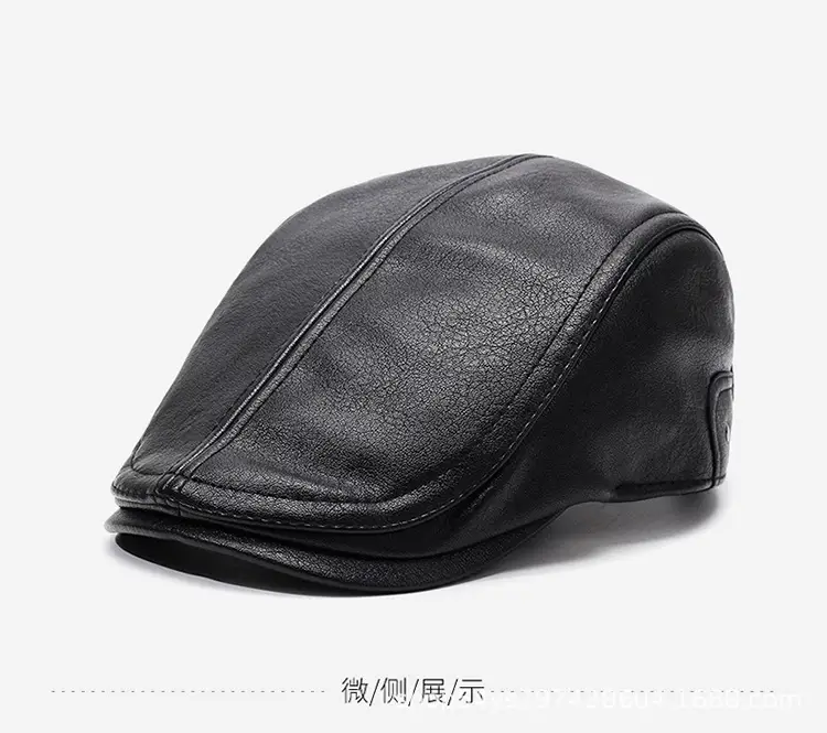 Warm Leather Cap for Men Winter Travel Forward — feature 9