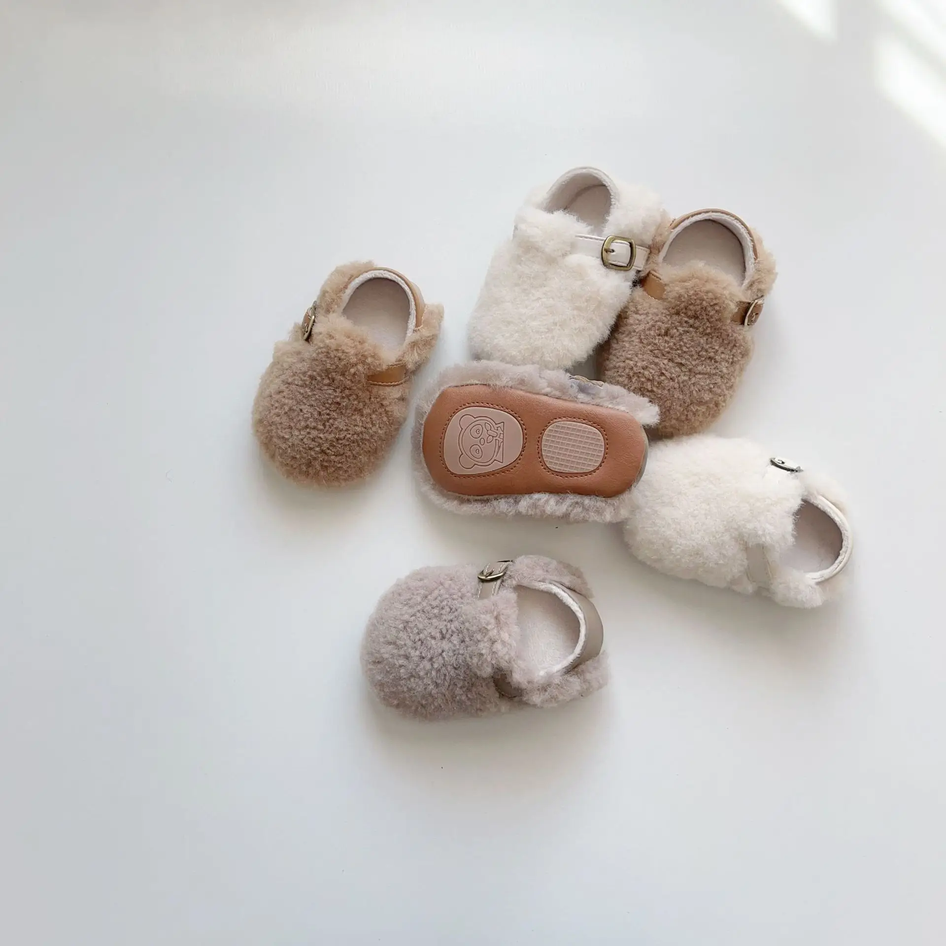 Winter Plush Fur Baby Shoes for Men Women Non-Slip Velcro — feature 20