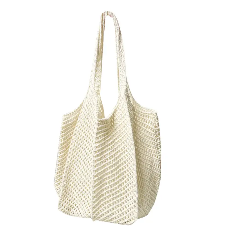Vintage Crochet Woven Shoulder Bag for Women - Image 15