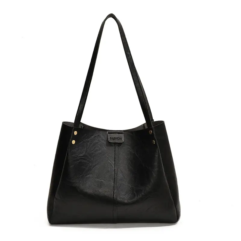 Brown Leather Retro Commuter Tote Bag 2024 - Image 9