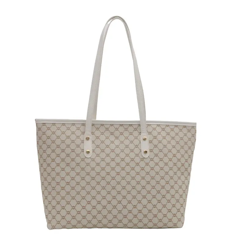 Women's Pink Patterned Tote Bag 2024 Autumn Winter - Image 9