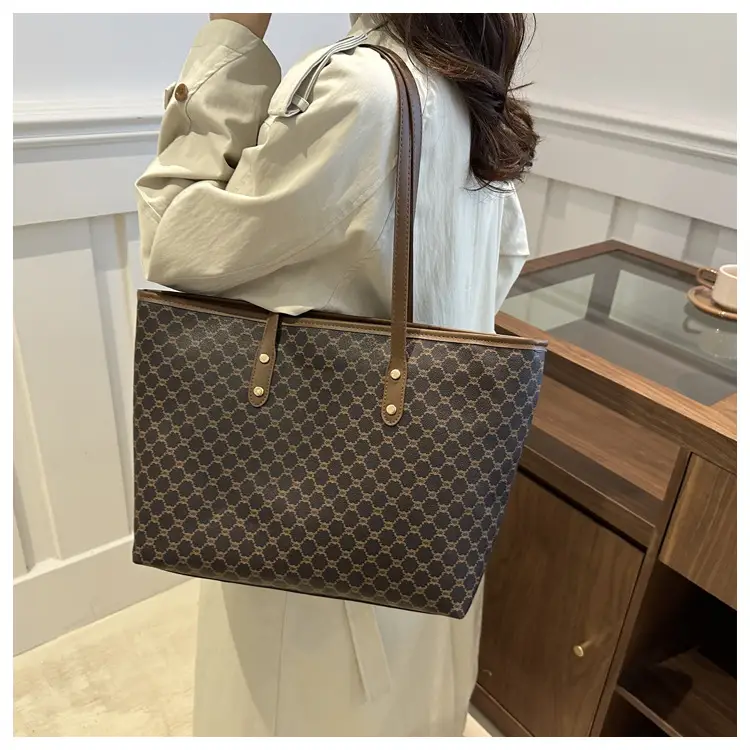 Women's Pink Patterned Tote Bag 2024 Autumn Winter — feature 17