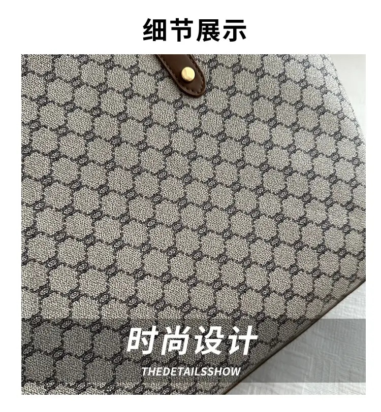 Women's Pink Patterned Tote Bag 2024 Autumn Winter — feature 2