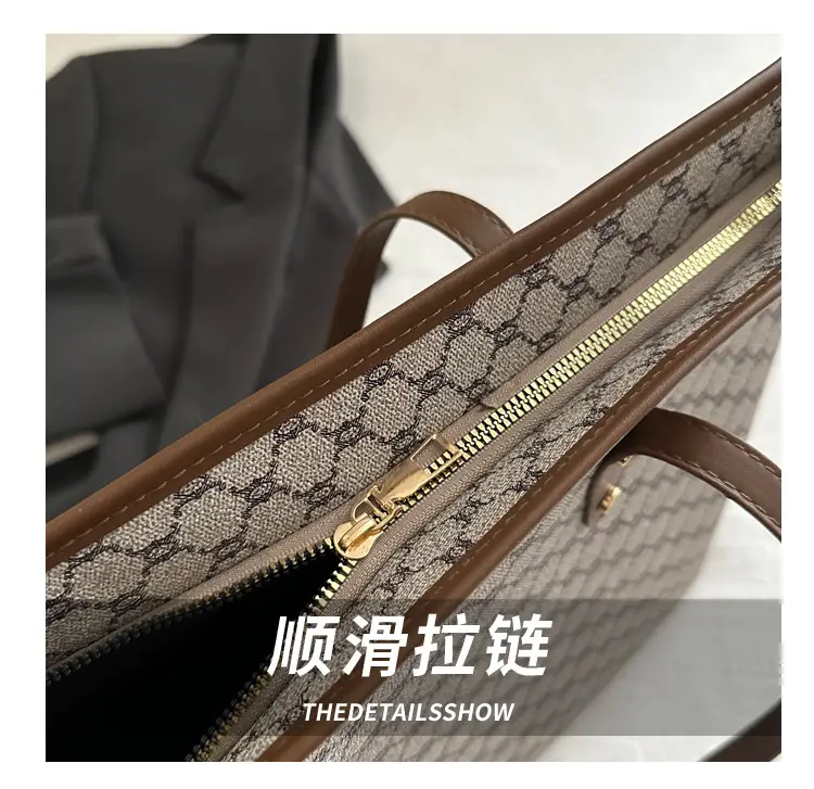 Women's Pink Patterned Tote Bag 2024 Autumn Winter — feature 5