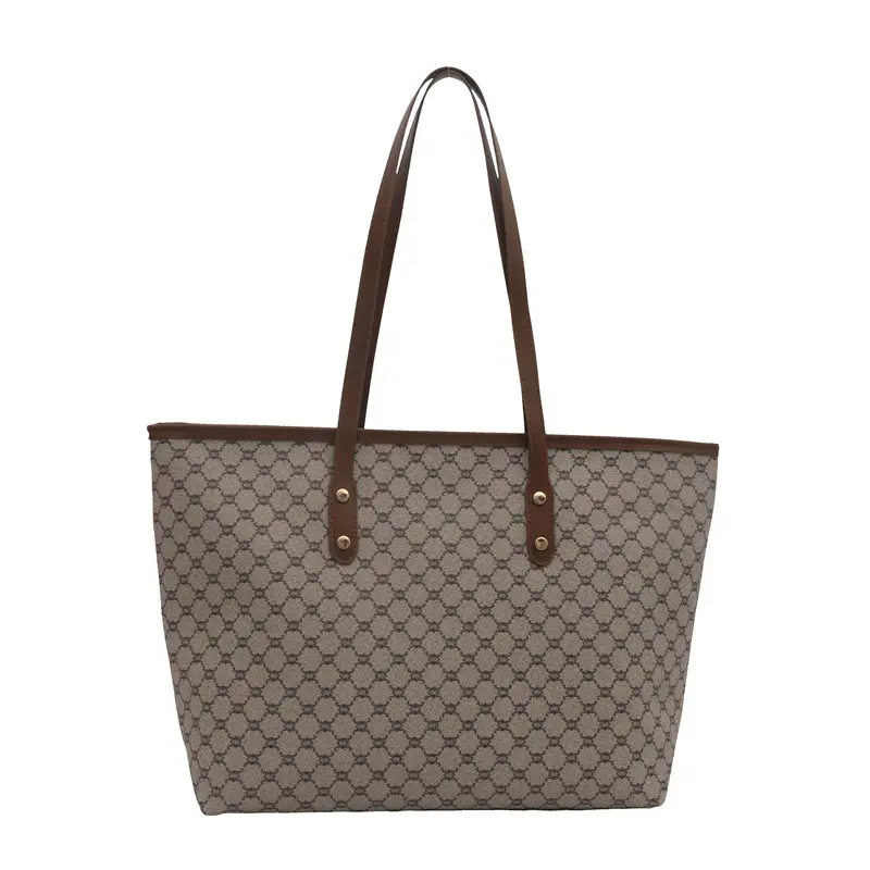 Women's Pink Patterned Tote Bag 2024 Autumn Winter - Image 4
