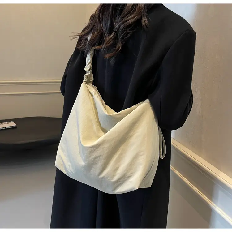 Pink Korean Style Shoulder Bag with Ruffled Strap — feature 26