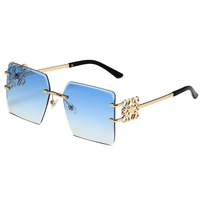 Square Frameless Sunglasses Women's Fashion Retro 2024 - Image 5