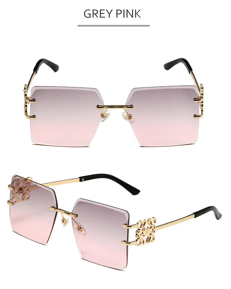 Square Frameless Sunglasses Women's Fashion Retro 2024 β feature 12