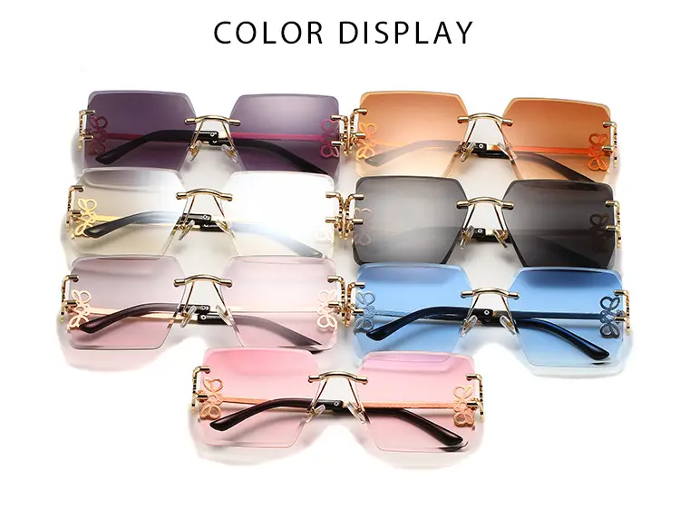 Square Frameless Sunglasses Women's Fashion Retro 2024 β feature 4