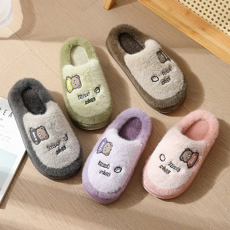 Men's Thick-Soled Cotton Slippers for Home Use in Winter, Indoor Home Slippers, Autumn and Winter Trendy Warm Cotton Slippers for Men, Winter Wholesale - Image 14