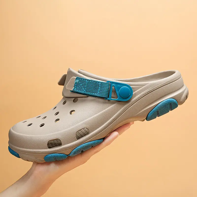 Hole Shoes Women's Thick Sole Height-Increasing Breathable Non-Stinky Foot Sandals Summer Outer Wear Beach Non-Slip Wear-Resistant Eva Slippers - Image 8