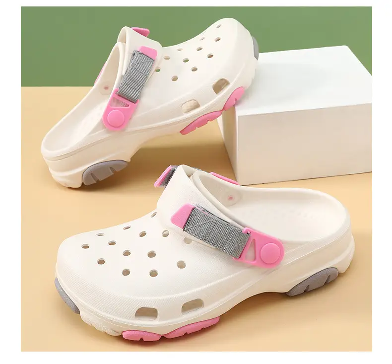 Hole Shoes Women's Thick Sole Height-Increasing Breathable Non-Stinky Foot Sandals Summer Outer Wear Beach Non-Slip Wear-Resistant Eva Slippers — feature 11