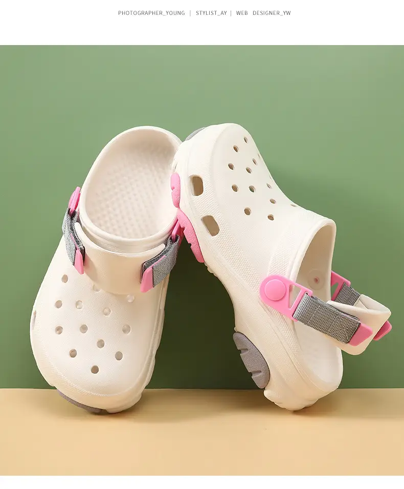 Hole Shoes Women's Thick Sole Height-Increasing Breathable Non-Stinky Foot Sandals Summer Outer Wear Beach Non-Slip Wear-Resistant Eva Slippers — feature 12