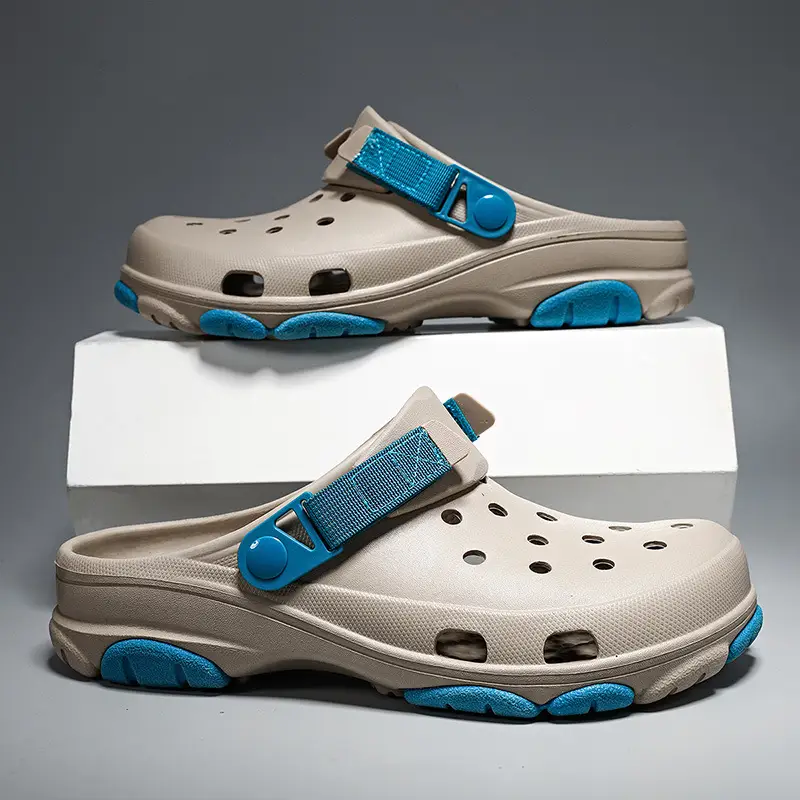 Hole Shoes Women's Thick Sole Height-Increasing Breathable Non-Stinky Foot Sandals Summer Outer Wear Beach Non-Slip Wear-Resistant Eva Slippers - Image 5