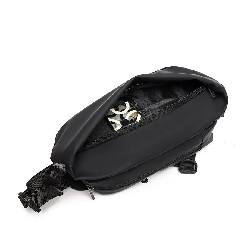 Men's Waterproof Crossbody Bag Grey Casual Shoulder - Image 7