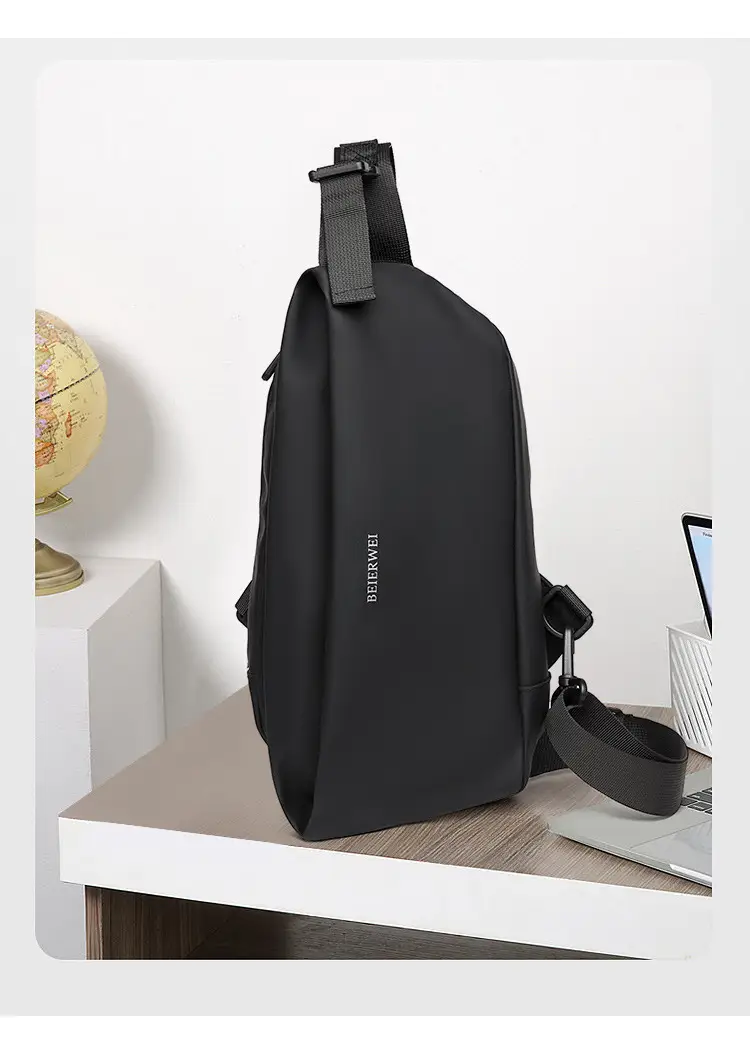 Men's Waterproof Crossbody Bag Grey Casual Shoulder — feature 21
