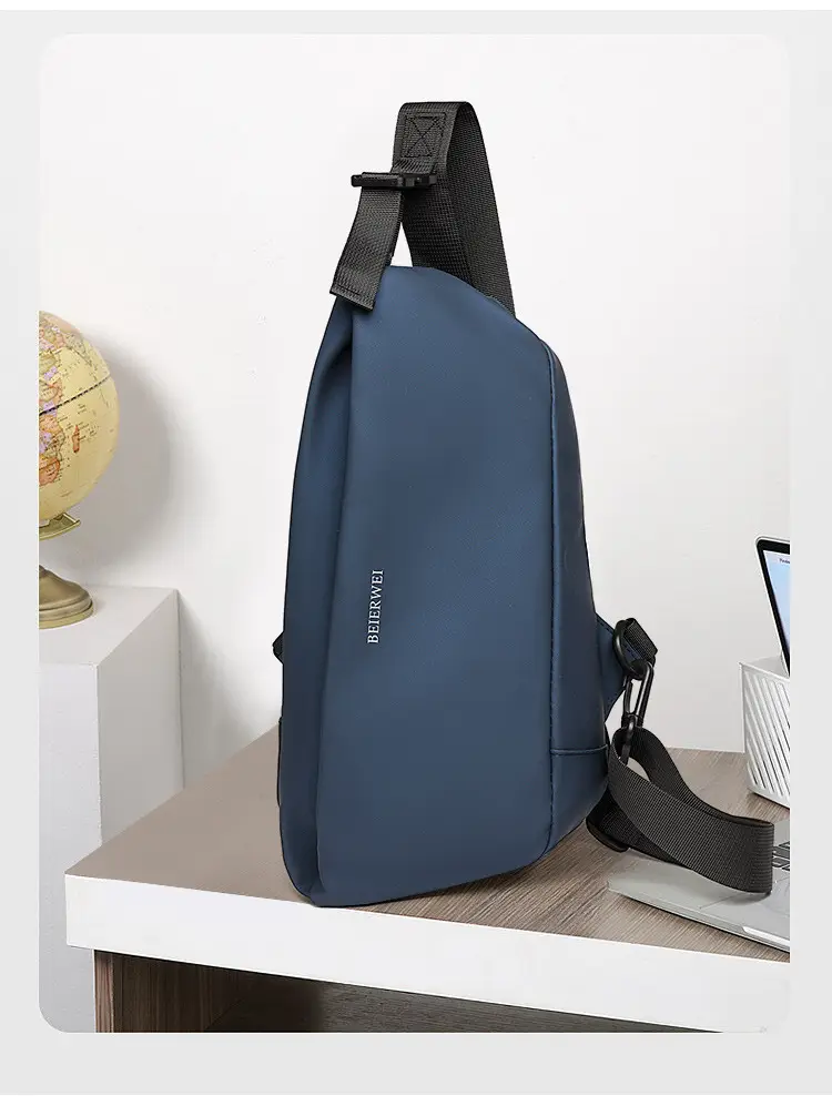 Men's Waterproof Crossbody Bag Grey Casual Shoulder — feature 22