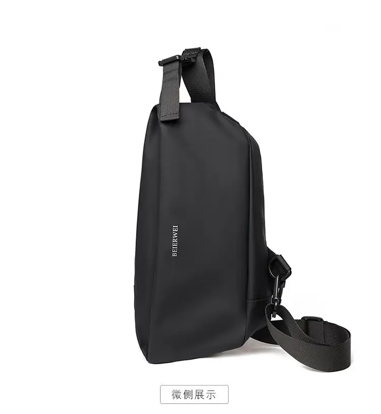 Men's Waterproof Crossbody Bag Grey Casual Shoulder — feature 34