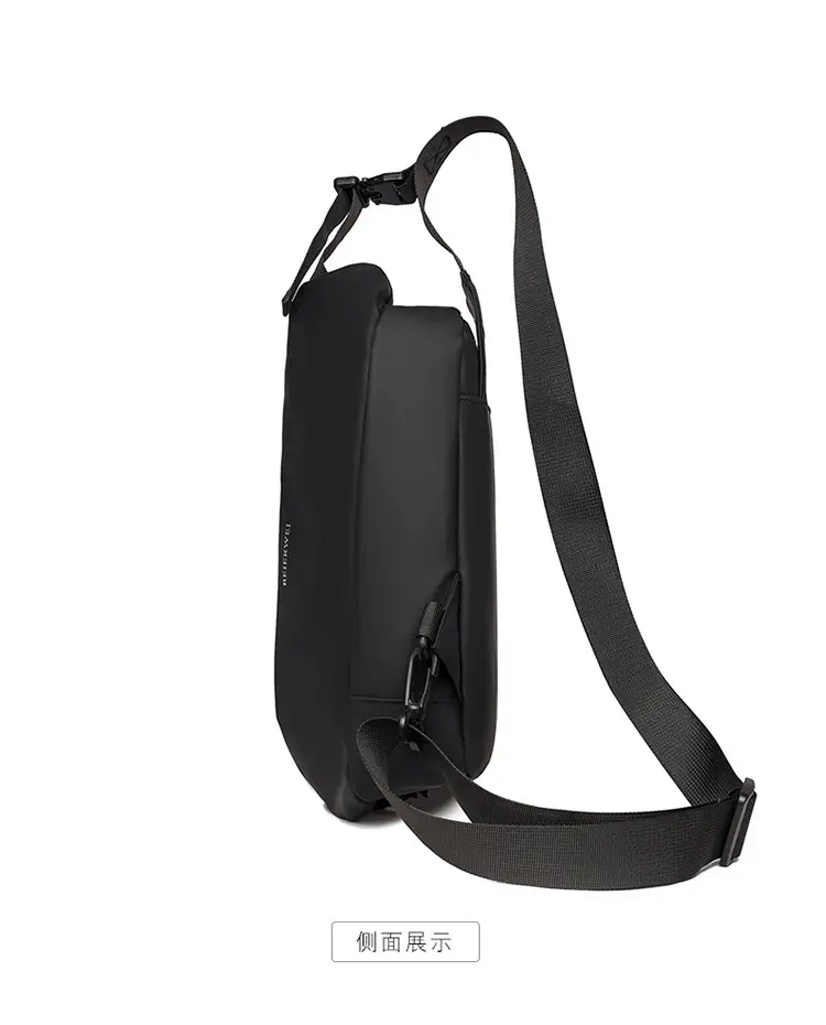 Men's Waterproof Crossbody Bag Grey Casual Shoulder — feature 35