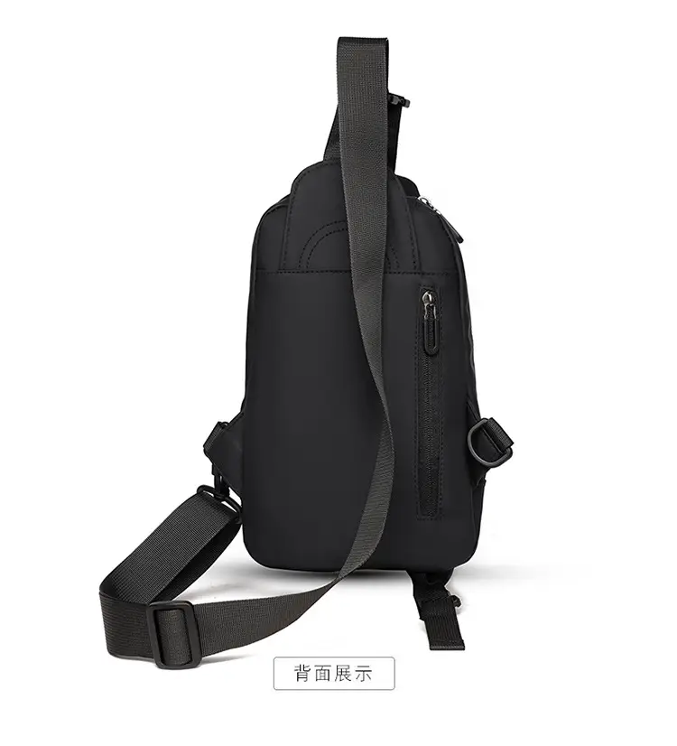 Men's Waterproof Crossbody Bag Grey Casual Shoulder — feature 36