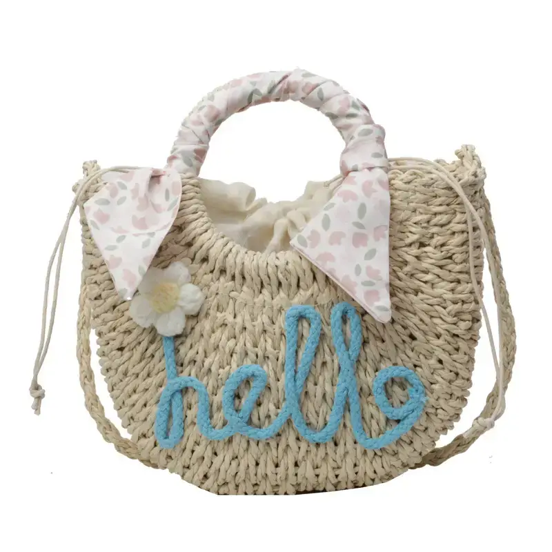 Korean Style Straw Shoulder Bag for Women 2024 Spring Summer - Image 8