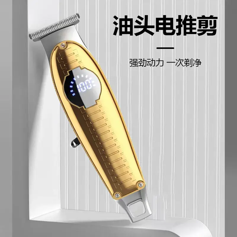 Silent Rechargeable Electric Hair Clipper with R-Sharp Blade