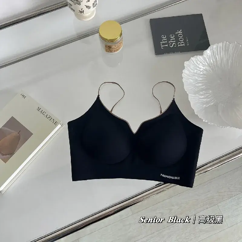 Women's Seamless Underwire-Free Bra with Chest Pads - Image 3