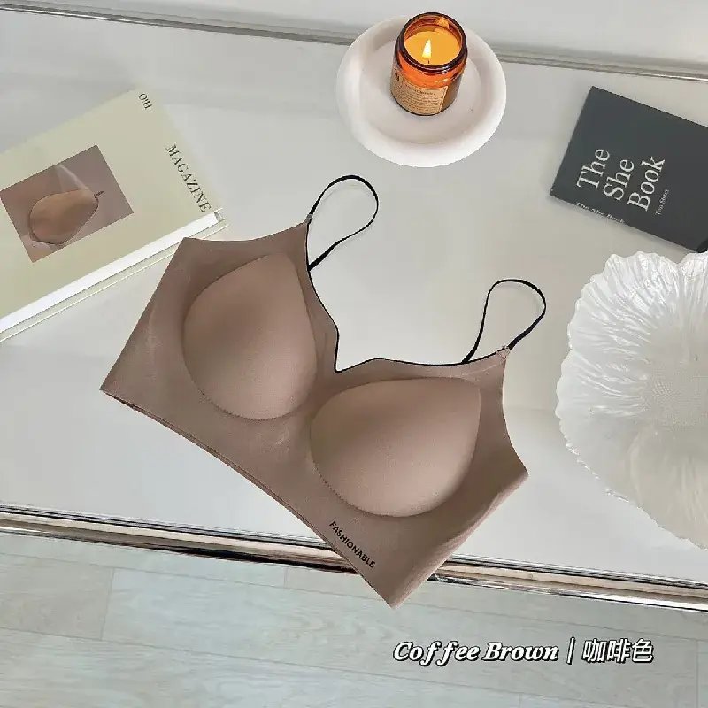 Women's Seamless Underwire-Free Bra with Chest Pads - Image 2