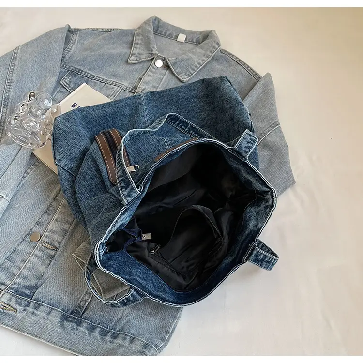 Women Denim Tote Bag Large Capacity Shoulder Bag — feature 17