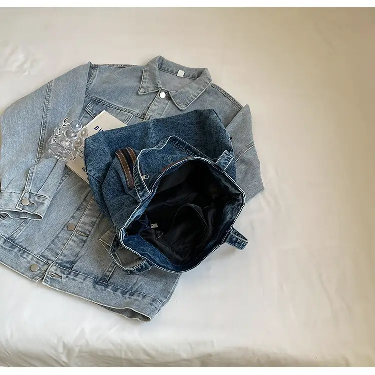 Women Denim Tote Bag Large Capacity Shoulder Bag — feature 18