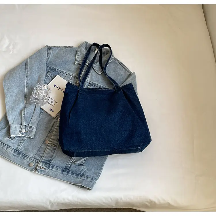 Women Denim Tote Bag Large Capacity Shoulder Bag — feature 22