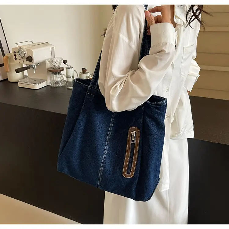 Women Denim Tote Bag Large Capacity Shoulder Bag — feature 24
