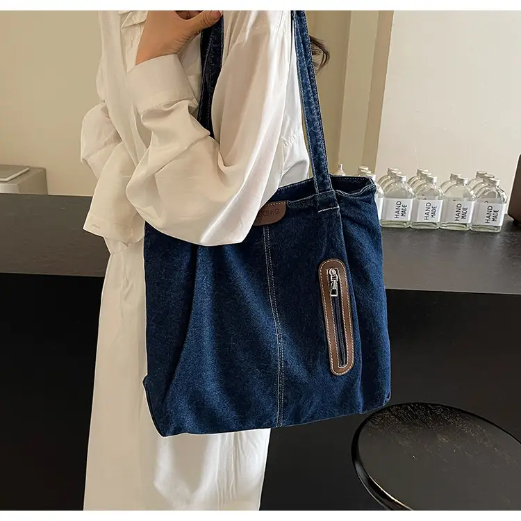 Women Denim Tote Bag Large Capacity Shoulder Bag — feature 27