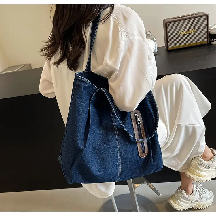 Women Denim Tote Bag Large Capacity Shoulder Bag — feature 29