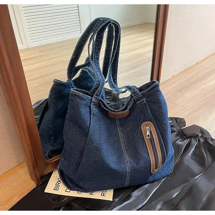 Women Denim Tote Bag Large Capacity Shoulder Bag — feature 33