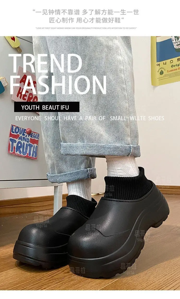 Women's Black Cartoon Kuromi Thick Sole Shoes — feature 14