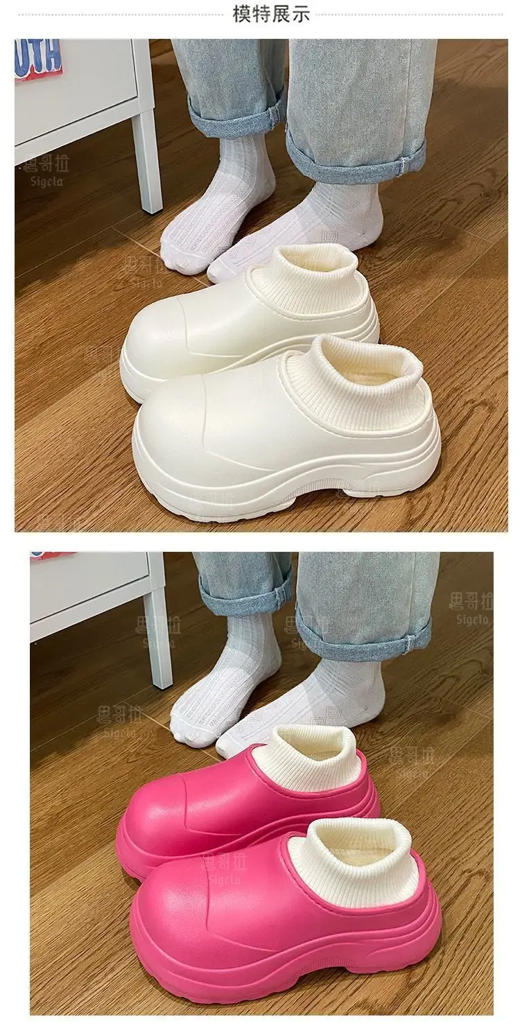 Women's Black Cartoon Kuromi Thick Sole Shoes — feature 15