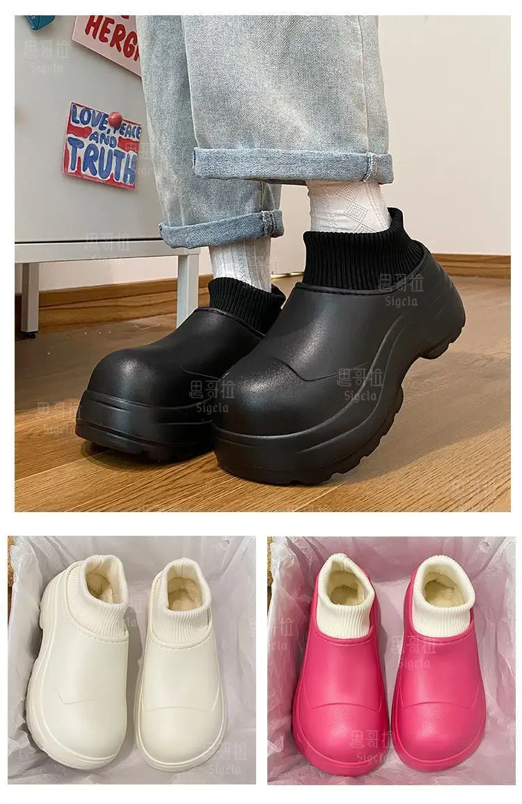 Women's Black Cartoon Kuromi Thick Sole Shoes — feature 17