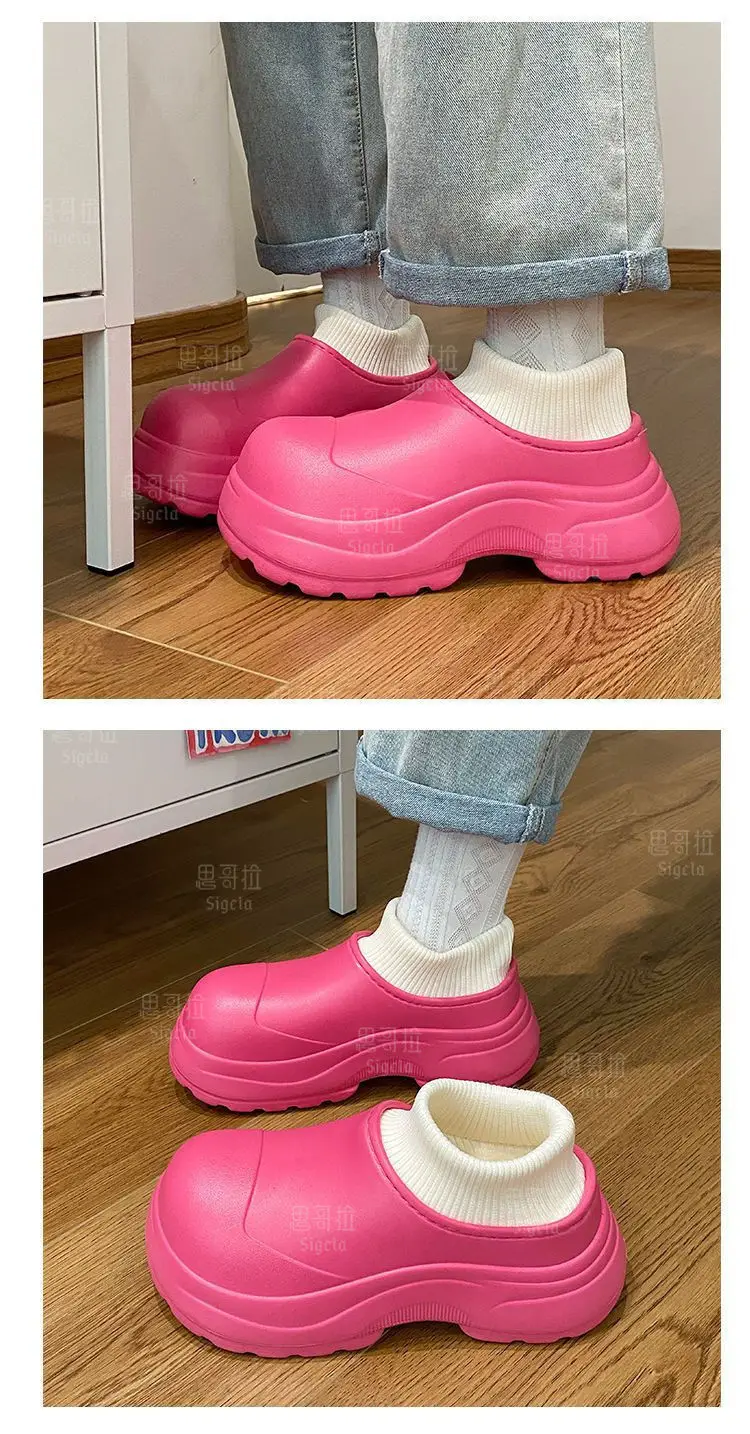 Women's Black Cartoon Kuromi Thick Sole Shoes — feature 23