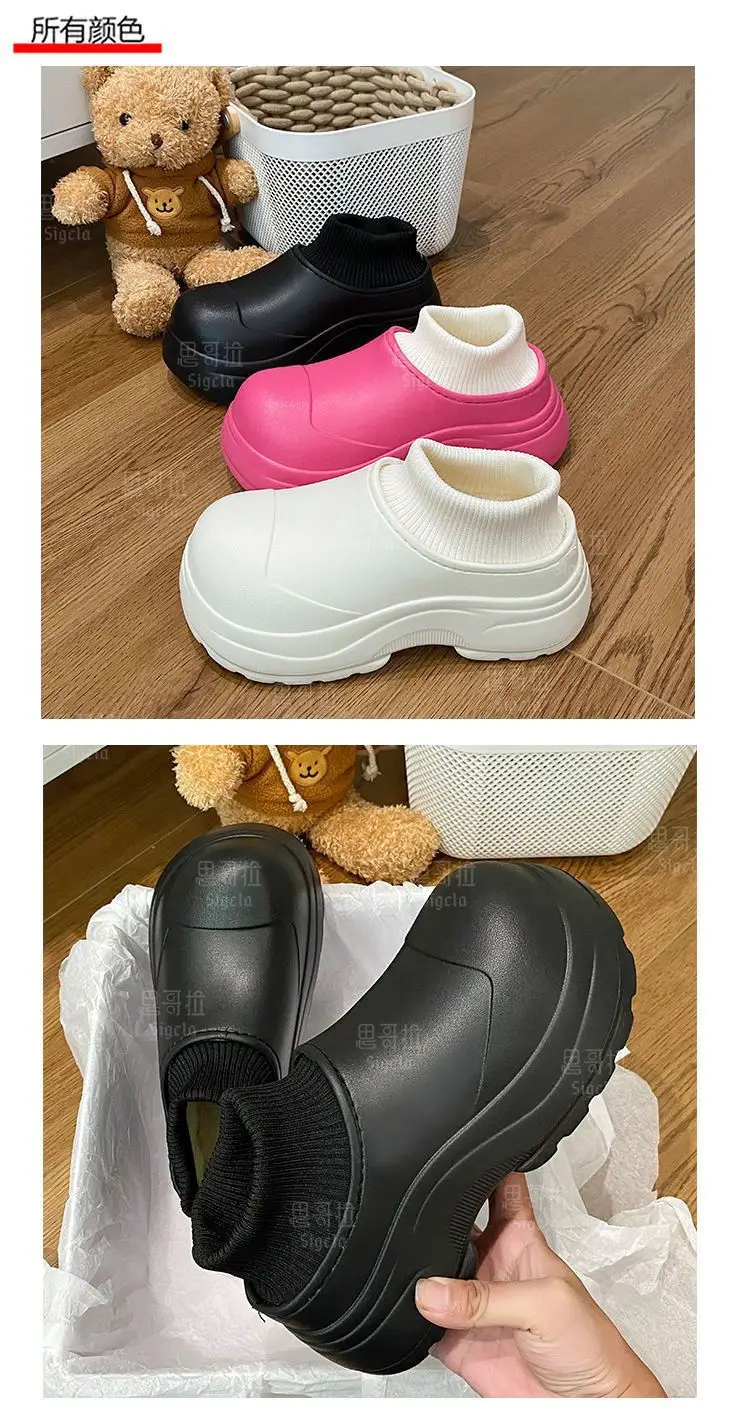 Women's Black Cartoon Kuromi Thick Sole Shoes — feature 24