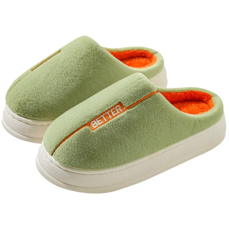 Cotton Slippers for Women, Spring, Autumn and Winter, for Home Use, Indoor Non-Slip, Couple's Home Warm Winter Plush Slippers for Men - Image 11