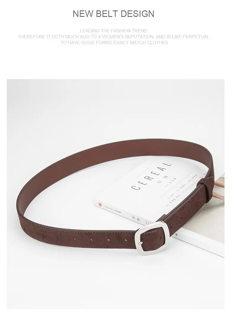Vintage Frosted Leather Belt All-Match Women's Cross-Border — feature 10