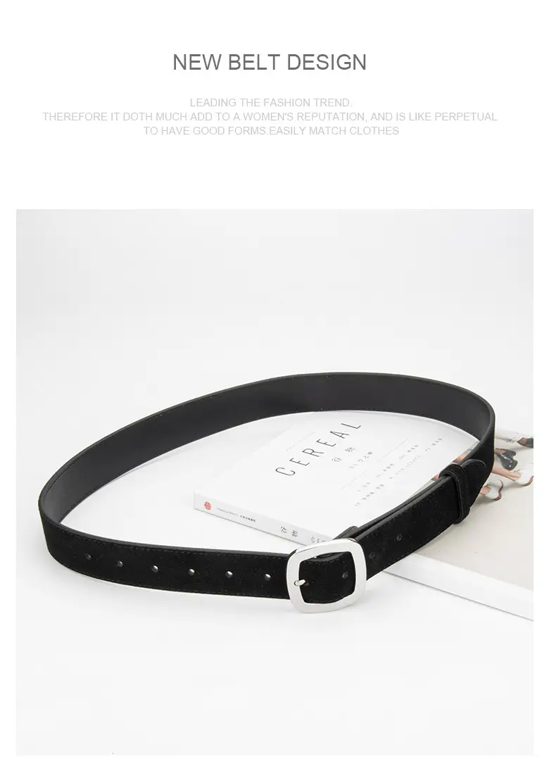 Vintage Frosted Leather Belt All-Match Women's Cross-Border — feature 11