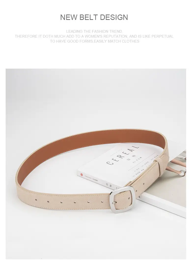 Vintage Frosted Leather Belt All-Match Women's Cross-Border — feature 13