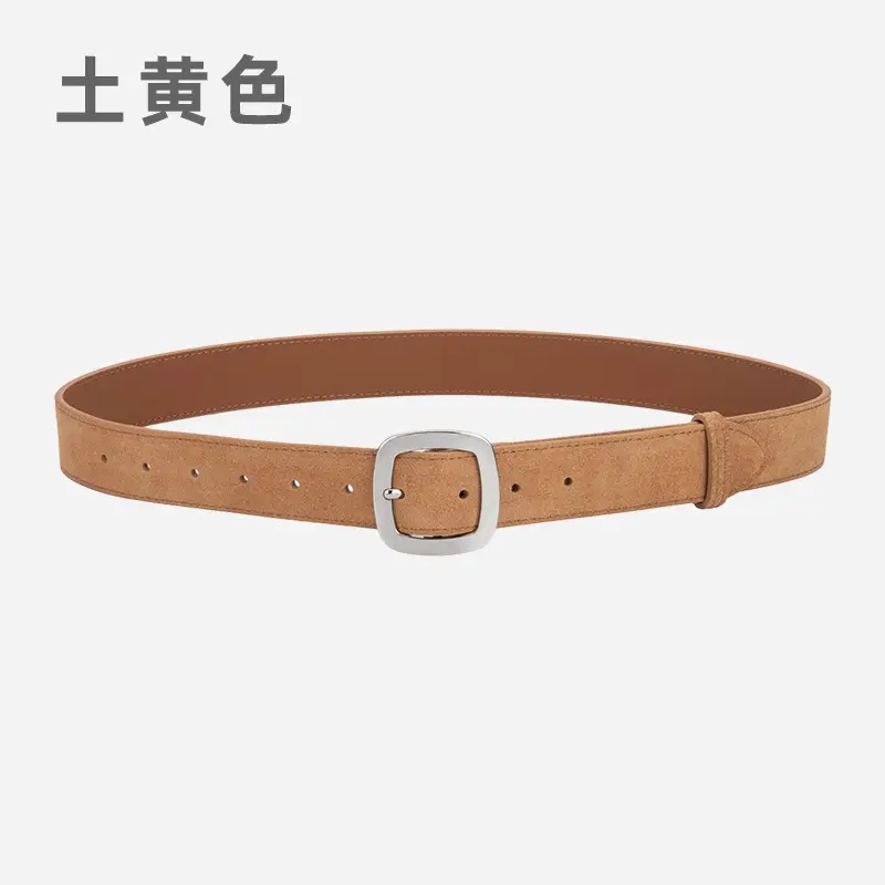 Vintage Frosted Leather Belt All-Match Women's Cross-Border - Image 11