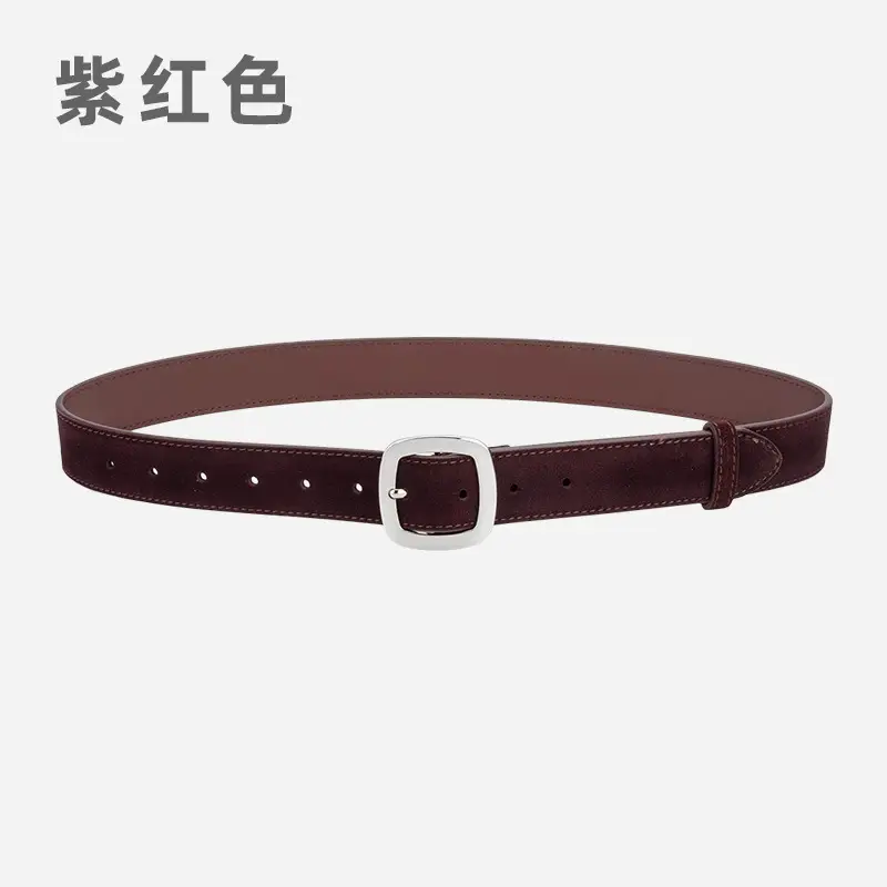 Vintage Frosted Leather Belt All-Match Women's Cross-Border - Image 13
