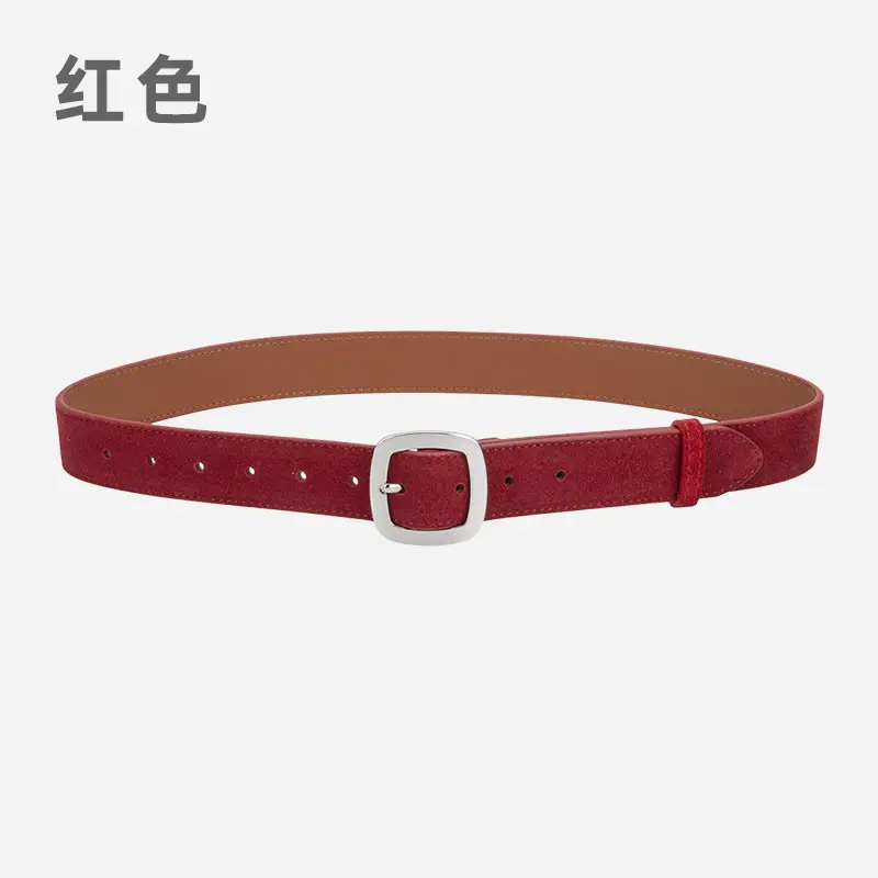 Vintage Frosted Leather Belt All-Match Women's Cross-Border - Image 2
