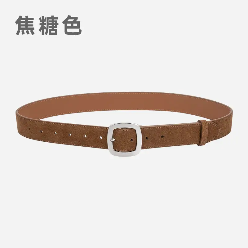 Vintage Frosted Leather Belt All-Match Women's Cross-Border - Image 3