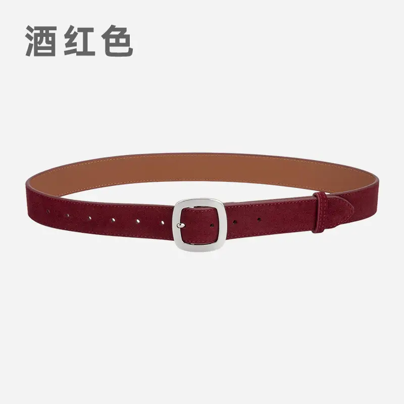 Vintage Frosted Leather Belt All-Match Women's Cross-Border - Image 4
